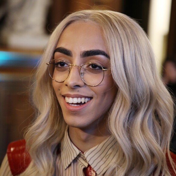 Exclusif - Bilal Hassani dévoile son album en exclusivité à ses fans à l'Hôtel de Ville de Paris, France, le 24 avril 2019. Son premier album "Kingdom" sort le vendredi 26 avril 2019. Bilal interprétera sur la scène de l'Eurovision, le 18 mai prochain à Tel Aviv le titre "Roi". © Denis Guignebourg/Bestimage