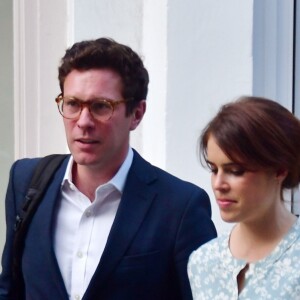 Exclusif - La princesse Eugenie d'York et son mari Jack Brooksbank vont faire du shopping chez la créatrice Misha Nonoo, amie de Meghan Markle, à Londres le 6 juin 2019