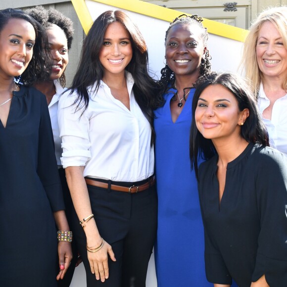 Meghan Markle, duchesse de Sussex, est au magasin John Lewis sur Oxford Street pour le lancement de sa collection capsule Smart Works à Londres le 12 septembre 2019.