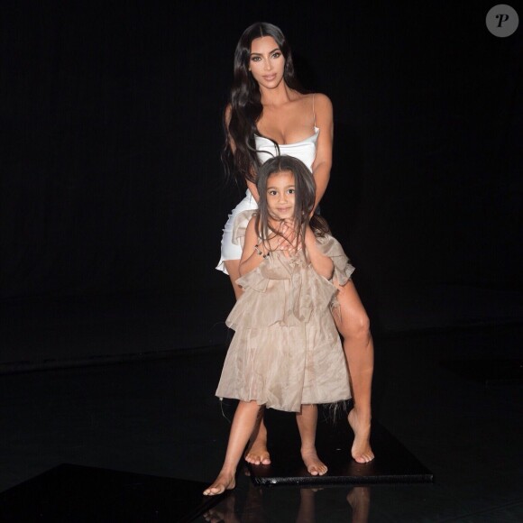 Kim Kardashian et sa fille North. Décembre 2018.