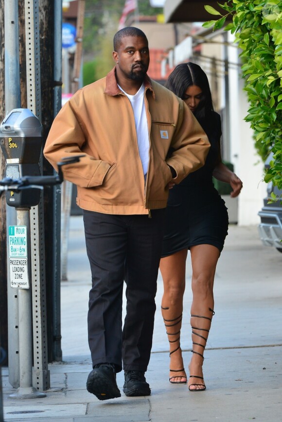 Kim Kardashian et Kanye West sont allés dîner au restaurant "Giorgio Baldi" à Los Angeles, le 23 mai 2019.