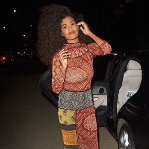 Tina Kunakey au défilé Fashion For Relief de Londres, le 15 septembre 2019. 