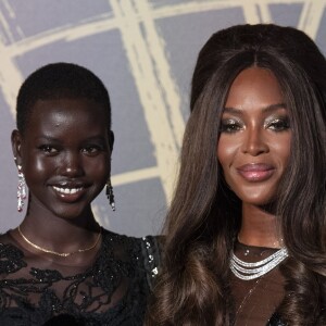 Naomi Campbell, Adut Akech - People au défilé de mode caritatif "Fashion For Relief" au British Museum à Londres. Le 14 septembre 2019