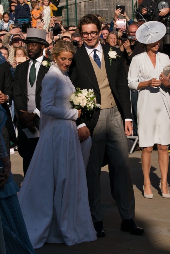 Ellie Goulding et son mari Caspar Jopling - Mariage de Ellie Goulding et Caspar Jopling en la cathédrale d'York, le 31 août 2019  Celebs seen at the wedding of Ellie Goulding and Caspar Jopling at York Minster Cathedral in York, England. 31st august 201931/08/2019 - York