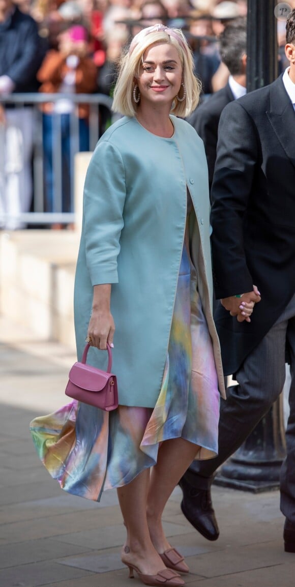 Katy Perry et son fiancé Orlando Bloom - Les invités arrivent au mariage de E. Goulding et C.Jopling en la cathédrale d'York, le 31 août 2019  Celebs seen at the wedding of E. Goulding and C.Jopling at York Minster Cathedral in York, England. 31st august 201931/08/2019 - York