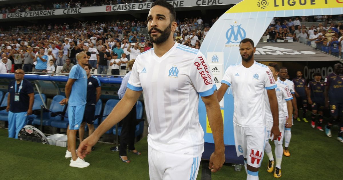 Adil Rami au stade Vélodrome à Marseille, France, le 24 août 2017 ...