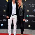 Lucas Pouille et sa compagne Clémence à l'arrivée de la Launch Party au Zelo's le 9 avril 2016 à Monaco, lors de la 110ème édition du Monte-Carlo Rolex Masters à Monaco.