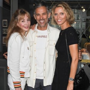 Exclusif - Julie Depardieu, Paul Belmondo et Sylvie Tellier lors de la soirée d'inauguration de la brasserie Paul Bocuse dans l'hôtel du Louvre, dans le 1er arrondissement de Paris, France, le 12 septembre 2019. © Coadic Guirec/Bestimage