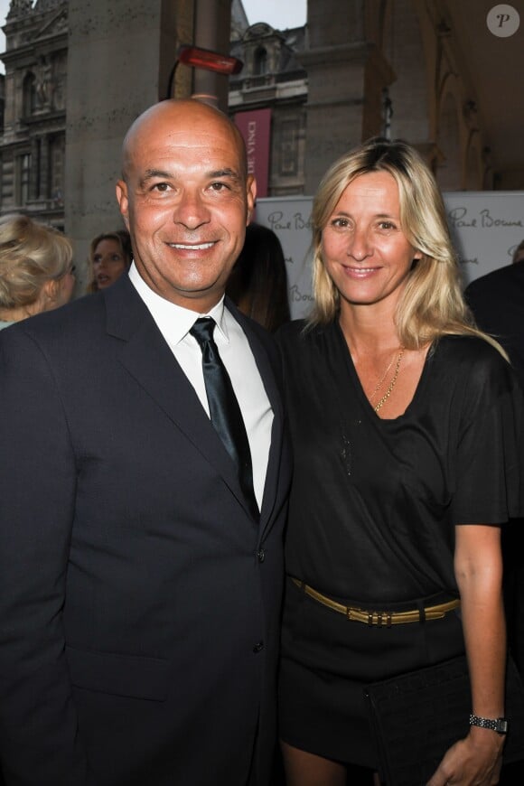 Exclusif - Jérôme Bocuse et Sarah Lavoine lors de la soirée d'inauguration de la brasserie Paul Bocuse dans l'hôtel du Louvre, dans le 1er arrondissement de Paris, France, le 12 septembre 2019. © Coadic Guirec/Bestimage