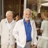 Charles Gérard et Jean-Paul Belmondo au village lors des internationaux de tennis de Roland Garros à Paris le 8 juin 2018. © Cyril Moreau / Bestimage