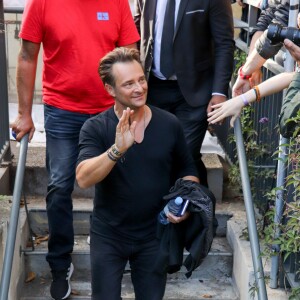 David Hallyday arrive à l'enregistrement de l'émission "Vivement Dimanche Prochain" au studio Gabriel à Paris, France, le 11 septembre 2019.11/09/2019 - Paris