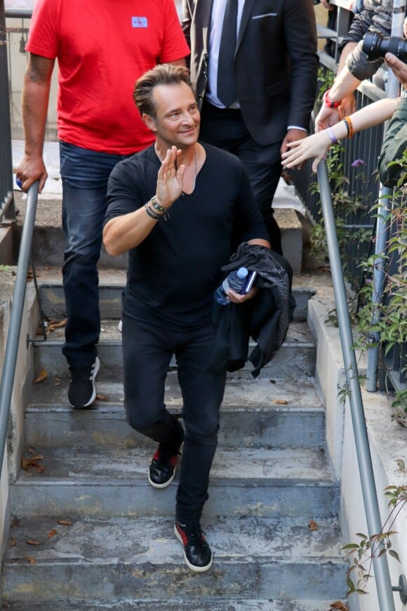 David Hallyday arrive à l'enregistrement de l'émission "Vivement Dimanche Prochain" au studio Gabriel à Paris, France, le 11 septembre 2019.11/09/2019 - Paris