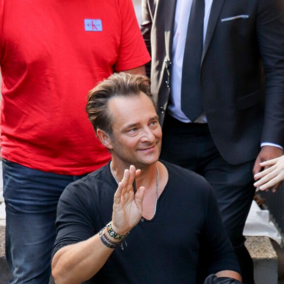 David Hallyday arrive à l'enregistrement de l'émission "Vivement Dimanche Prochain" au studio Gabriel à Paris, France, le 11 septembre 2019.11/09/2019 - Paris