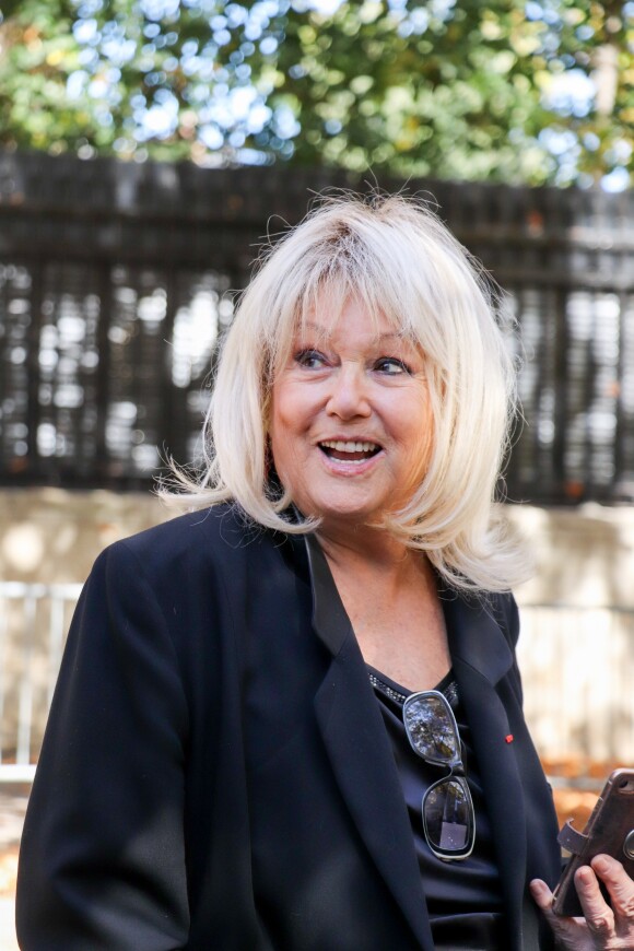 Mylène Demongeot arrive à l'enregistrement de l'émission "Vivement Dimanche Prochain" au studio Gabriel à Paris, France, le 11 septembre 2019.11/09/2019 - Paris