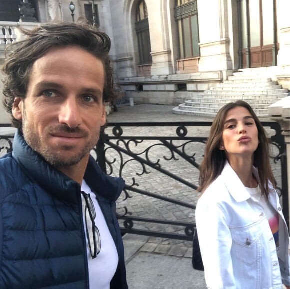 Feliciano Lopez et Sandra Gago à Paris en juin 2019 en marge de Roland-Garros. Photo Instagram.