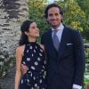 Feliciano Lopez et Sandra Gago lors du mariage d'amis à l'été 2019. Photo Instagram.