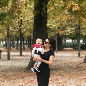 Eva Longoria et son fils Santiago sont à Paris pour la fashion week- 23 septembre 2019.