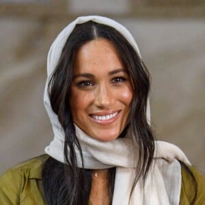 Meghan Markle, duchesse de Sussex a visité la mosquée Auwal, la plus ancienne d'Afrique du Sud, dans le quartier de Bo-Kaap au Cap, le 24 septembre 2019 dans le cadre de leur visite officielle et de l'Heritage Day, un jour férié dans le pays.