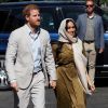 Meghan Markle, duchesse de Sussex, et le prince Harry ont visité la mosquée Auwal, la plus ancienne d'Afrique du Sud, dans le quartier de Bo-Kaap au Cap, le 24 septembre 2019 dans le cadre de leur visite officielle et de l'Heritage Day, un jour férié dans le pays.