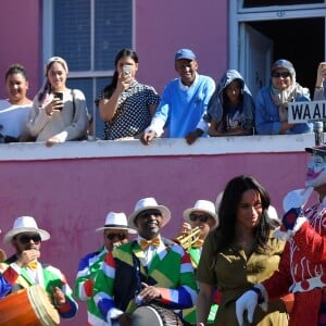 Meghan Markle, duchesse de Sussex, et le prince Harry en visite dans le quartier de Bo-Kaap au Cap, le 24 septembre 2019 dans le cadre de leur visite officielle et de l'Heritage Day, un jour férié dans le pays.