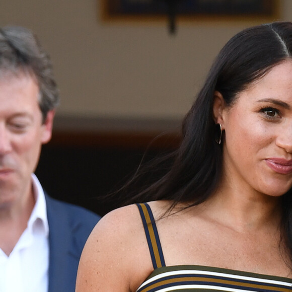 Le prince Harry, duc de Sussex, et Meghan Markle, duchesse de Sussex, se rendent à la résidence de l'ambassadeur à Cape Town, au 2ème jour de leur visite en Afrique du Sud. Le 24 septembre 2019