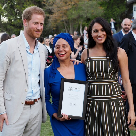 Le prince Harry, duc de Sussex, et Meghan Markle, duchesse de Sussex, se rendent à la résidence de l'ambassadeur à Cape Town, au 2 ème jour de leur visite en Afrique du Sud. Le 24 septembre 2019