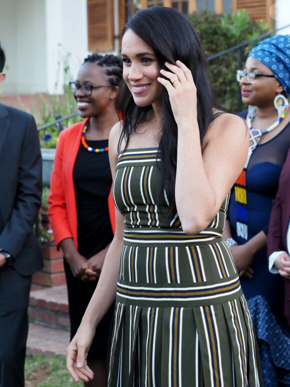 Meghan Markle, duchesse de Sussex, se rend à la résidence de l'ambassadeur à Cape Town, au 2 ème jour de leur visite en Afrique du Sud. Le 24 septembre 2019