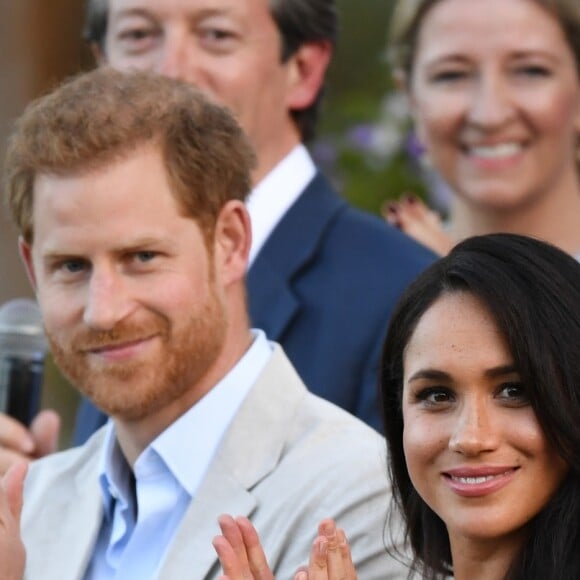 Le prince Harry, duc de Sussex, et Meghan Markle, duchesse de Sussex, se rendent à la résidence de l'ambassadeur à Cape Town, au 2 ème jour de leur visite en Afrique du Sud. Le 24 septembre 2019