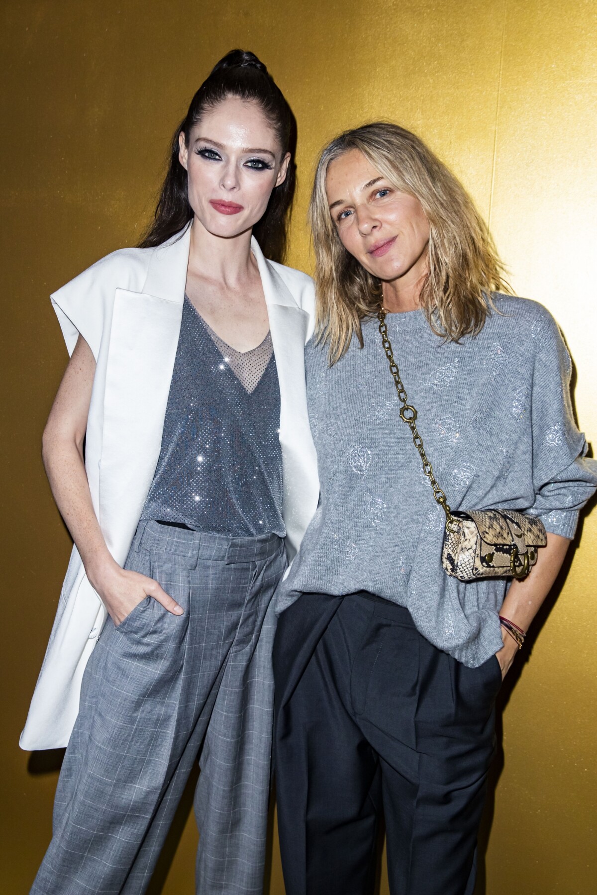 Photo Coco Rocha et Cécilia Bönström (directrice artistique de Zadig & Voltaire) au défilé