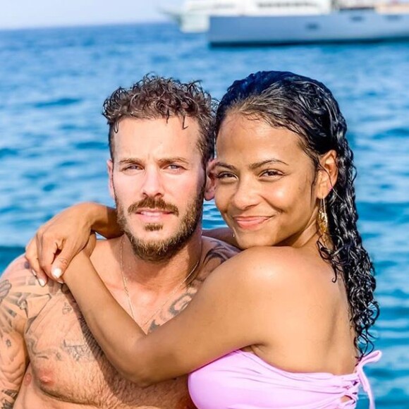 Christina Milian et M. Pokora sur Instagram- été 2019.