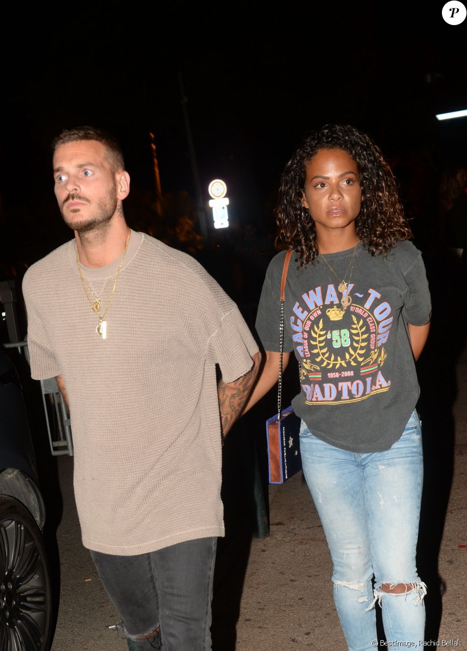 Exclusif - Matt Pokora (M. Pokora) et sa compagne Christina Milian à la