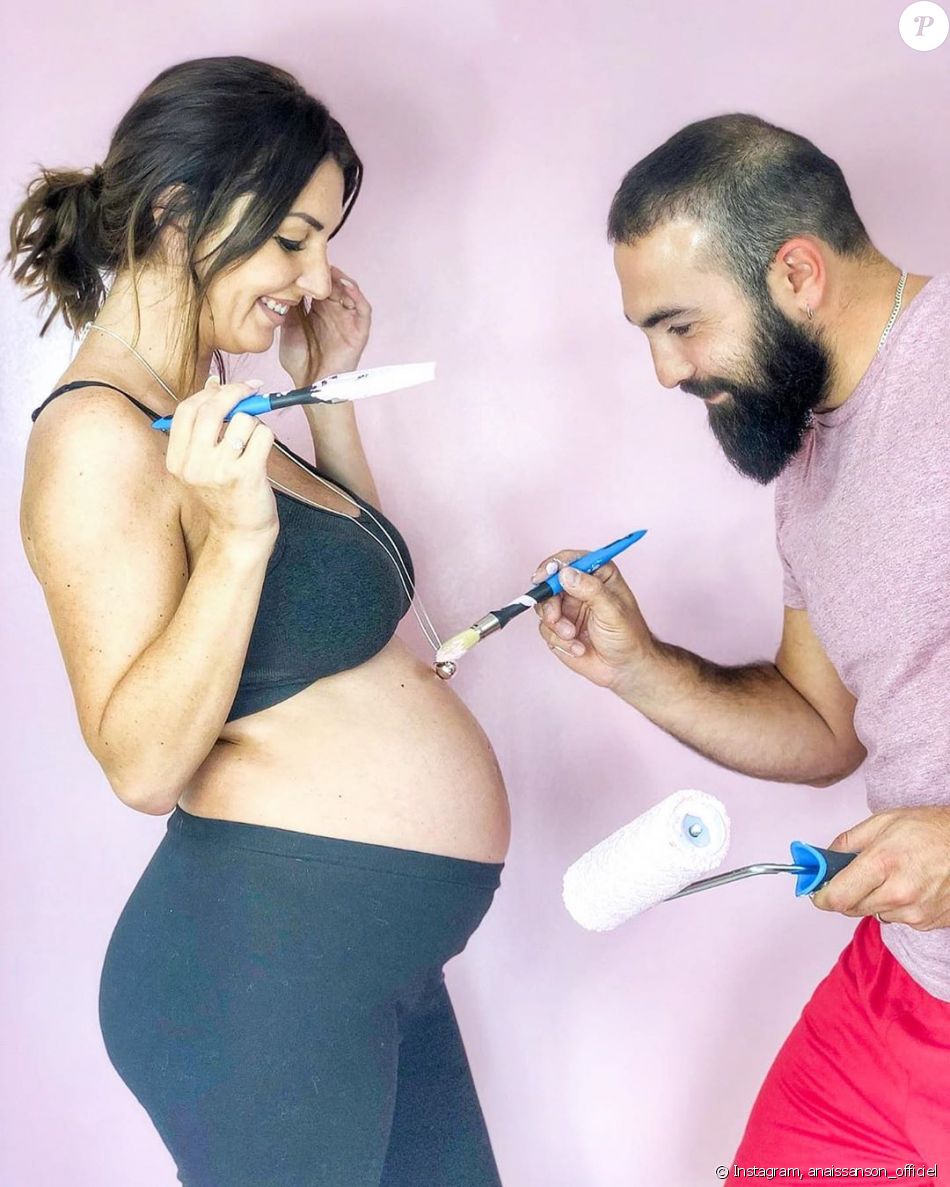 Anaïs Sanson, enceinte, avec son mari Carlos, le 23 septembre 2019, sur Instagram