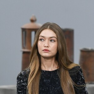 Gigi Hadid - Défilé de mode Chanel, collection PAP printemps-été 2020 au Grand Palais à Paris. Le 1er octobre 2019.