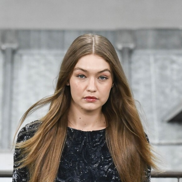 Gigi Hadid - Défilé de mode "Chanel", collection PAP printemps-été 2020 au Grand Palais à Paris. Le 1er octobre 2019.