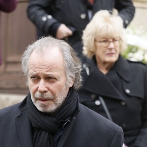 Michel Leeb lors des obsèques de Michel Legrand en la cathédrale orthodoxe Saint-Alexandre-Nevsky à Paris, le 1er février 2019.