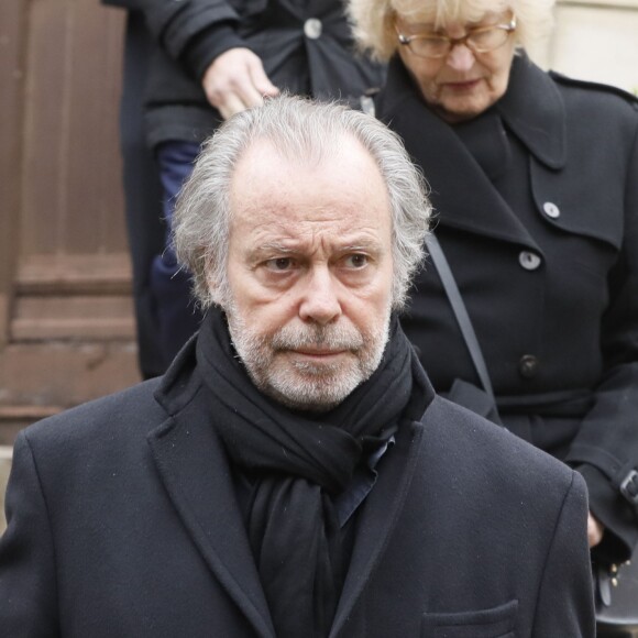 Michel Leeb lors des obsèques de Michel Legrand en la cathédrale orthodoxe Saint-Alexandre-Nevsky à Paris, le 1er février 2019.