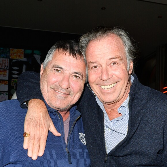 Jean-Marie Bigard et Michel Leeb - Le réalisateur français C. Lelouch célèbre ses 80 ans au restaurant Victoria à Paris, France, le 30 octobre 2017. © Coadic Guirec/Bestimage