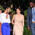 Meghan Markle, duchesse de Sussex, à l'Université de Johannesburg où elle participe à une table ronde avec l'Association des universités du Commonwealth, dont elle est la marraine à Johannesburg, Afrique du Sud, le 1er octobre 2019.