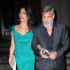 George Clooney et sa femme Amal Alamuddin Clooney à la sortie de la soirée caritative International Law benefit à The Frick Collection à New York, le 1er octobre 2019