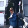 Justin Bieber et sa femme Hailey Baldwin Bieber prennent un jet privé à Los Angeles pour se rendre à leur mariage, le 28 septembre 2019