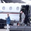 Justin Bieber et sa femme Hailey Baldwin Bieber prennent un jet privé à Los Angeles pour se rendre à leur mariage, le 28 septembre 2019