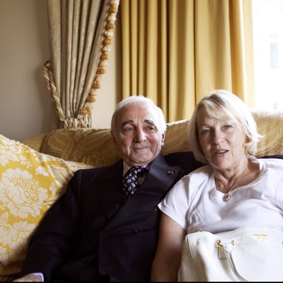 Charles Aznavour et sa femme Ulla.