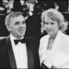 Charles Aznavour et sa femme Ulla en 1985.