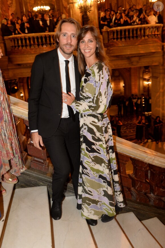 Ophélie Meunier et son mari Mathieu Vergne - Soirée du 70ème anniversaire de Longchamp à l'Opéra Garnier à Paris le 11 septembre 2018. © Rachid Bellak/Bestimage