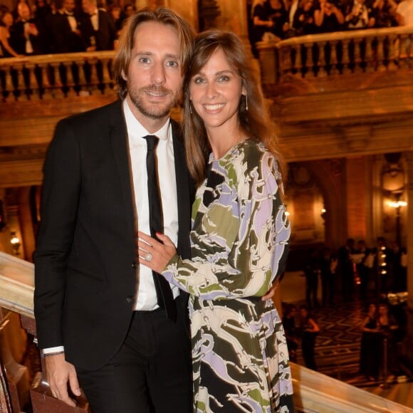 Ophélie Meunier et son mari Mathieu Vergne - Soirée du 70ème anniversaire de Longchamp à l'Opéra Garnier à Paris le 11 septembre 2018. © Rachid Bellak/Bestimage