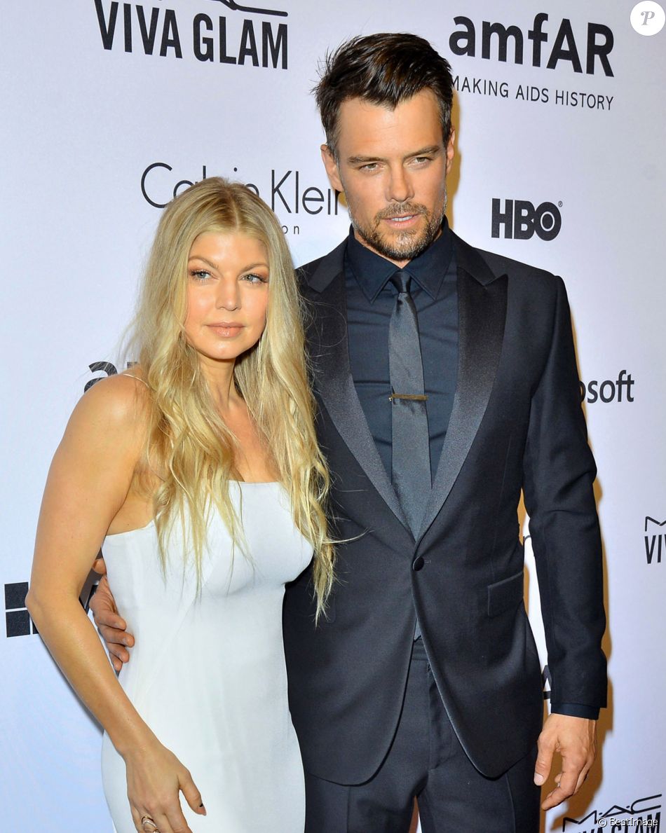Josh Duhamel et sa femme Fergie People au gala de l'amfAR à l'hôtel
