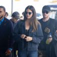Exclusif - Lana Del Rey arrive avec un mystérieux inconnu à l'aéroport de JFK à New York, le 24 septembre 2019