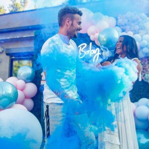 Christina Milian et M Pokora lors de leur gender reveal party- Instagram. Août 2019