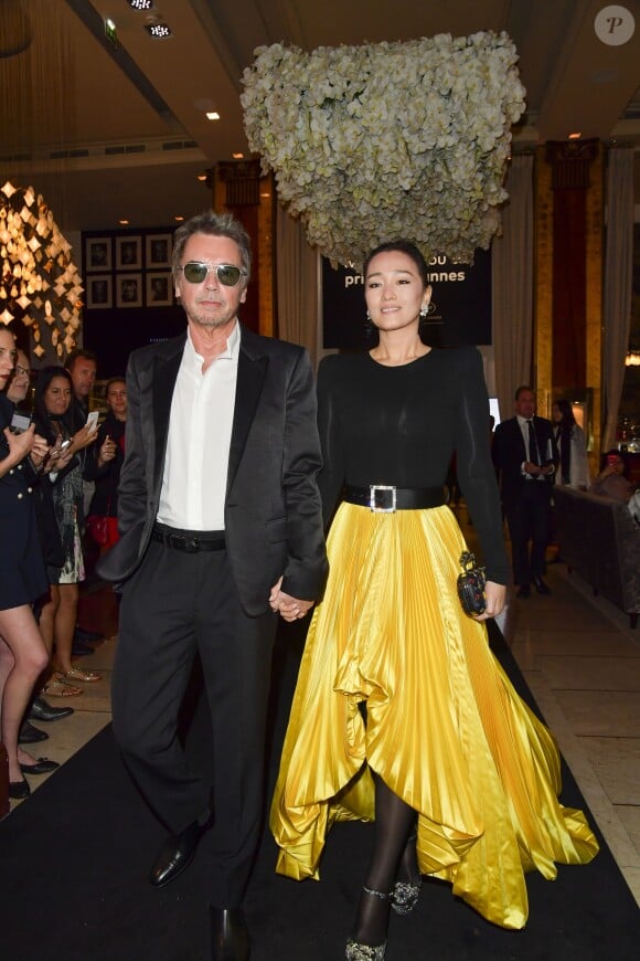 Jean-Michel Jarre et sa compagne Gong Li - People à l'hôtel Majestic lors du 72ème Festival International du Film de Cannes le 19 mai 2019. © Pierre Perusseau/Bestimage