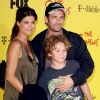 Luke Perry en famille - Soirée du 20e anniversaire des Simpsons à Los Angeles.